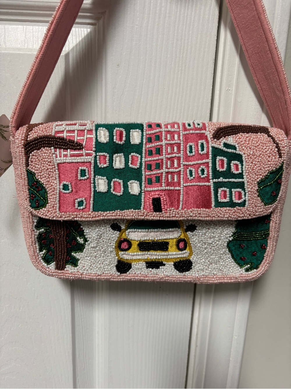 America and Beyond Shoulder Bag in Pink and Red